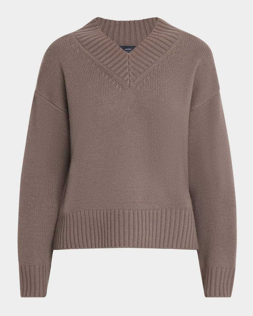 Andrea V-Neck Cashmere Sweat